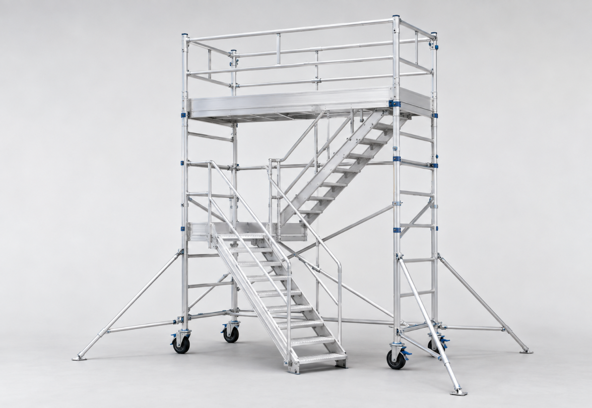 Aluminum Mobile Stairway Tower